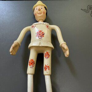 Miramax 2002 Pinocchio McDonalds Figure Poseable Figurine Bendy His Nose Grows